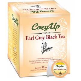 Cozy Up Earl Grey Tea K-Cup Pods, 36-Count, Compatible with Keurig Brewers