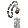 Sacred Immaculate Heart Marys at the Cross Turquoise Sterling silver