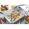 Deep Lasagna Pan, E-far Stainless Steel Rectangular Roasting Baking Pans,