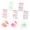 FOMIYES Girls' Nail Art Set 5 Boxes 120pcs Fake Nails