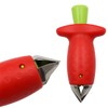 POFET 4 Pieces Strawberry Stem Remover Leaf Corer Handle Remover