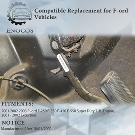 Enocos 699-203 Accelerator Pedal Position Sensor Compatible with 2001 2002 2003 F'-ord Excursion F-250 F-350 F-450 F-550 Super Duty 7.3L Engines Replace# 1C3Z9F836BA