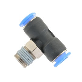 IQS Mini TE Push-in Fitting with Male Thread R 1/8 Inch - 4 mm T-Piece