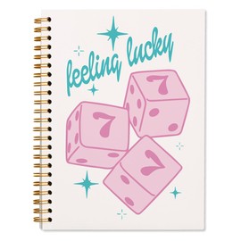 ShowDraven Preppy Spiral Notebooks for Teens Girls Christmas Back to School Y2K Hardbound Journal for College Student Hardcover Notebooks, Pink Notepad Diary for Preppy School Supplies 5.5x8.3 Inch