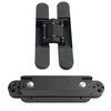 AnvFlik 4-Pack 6 inch Hidden Door Hinges Heavy Duty Black,