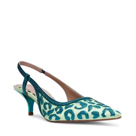 Betsey Johnson Women's Nahla Pump, Green Multi, 6.5