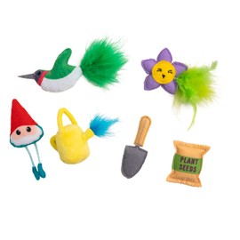 Catstages Garden Fur-Ends Plush Catnip Cat Toys - 6 Pack