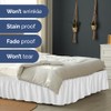 Wrap Around Dust Ruffle Bed Skirt - White - for