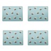 Meg Hawkins Set of 4 Placemats - Buzzing Bees Design