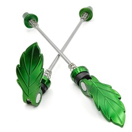 ONIPAX Leaf-Shaped Bike Quick Release Skewer Front & Rear Set for MTB, Road Bike