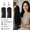 2PCS Wig Storage Bags with Hanger, Portable Hair Extensions Storage