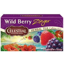 Celestial Seasonings Wild Berry Zinger Tea Bags, 20 ct, 2 pk