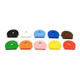 REMA Key Caps for Round Keys Single and as a Set of 10, 10 Different Colours, Basic