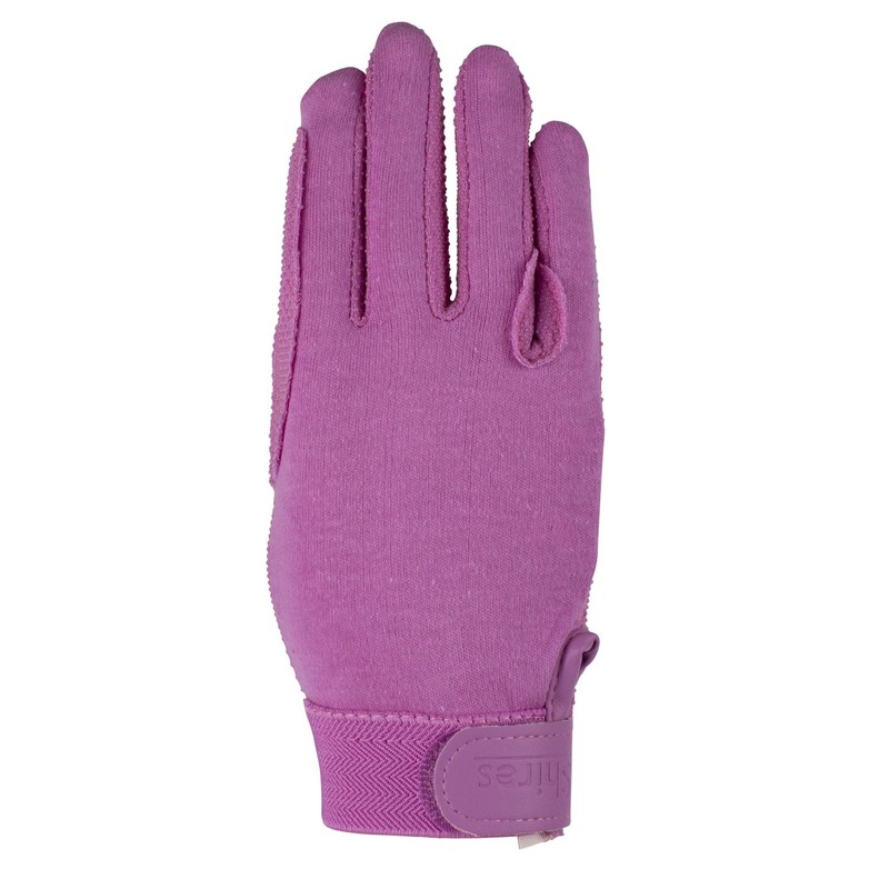 Shires Newbury Childs Kids Cotton Gloves - Black: Small