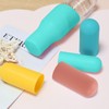LOGJAM 16 Pcs Bottle Covers for Traveling, Reusable Silicone Leak