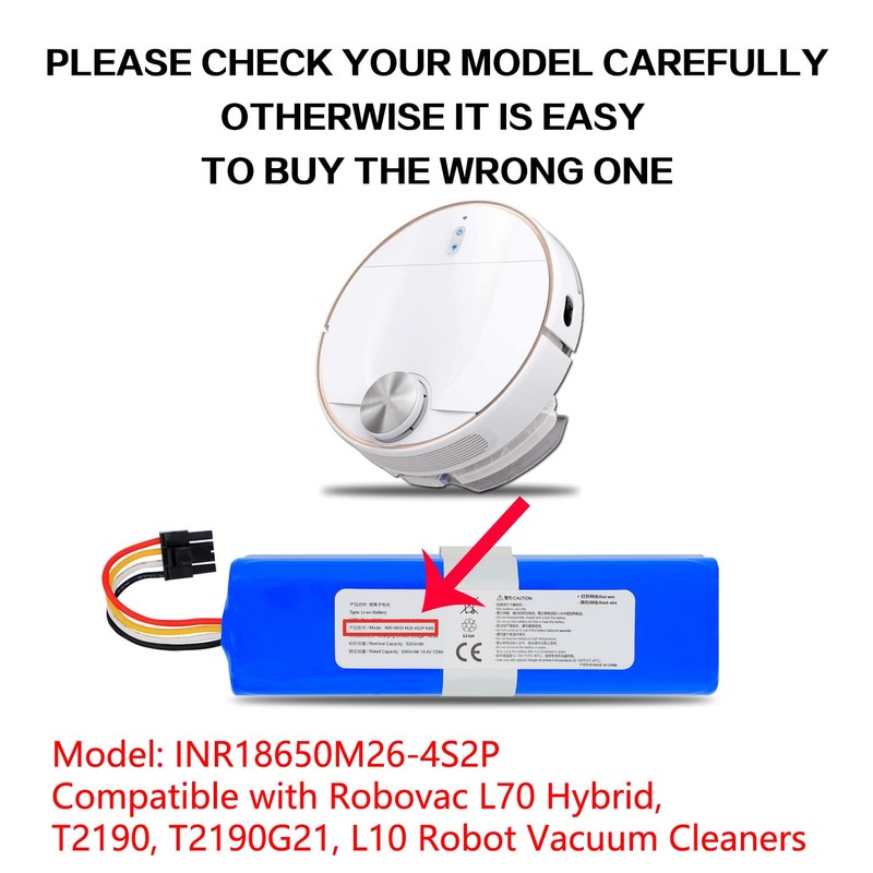 QaoMrt Battery Compatible with Eufy Robovac L70 Hybrid Robot Vacuum