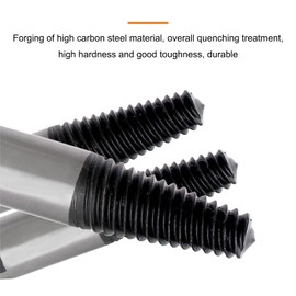 OneGas 8pcs Screw Extractor Easy Out Damaged Bolt Extractor Kit Stripped Broken Screw Remover,HCS Water Pipe Remover with Storage Case for 1/8"-3/4"