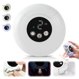 3-in-1 Electric Polishing & Trimming Nail Clipper Set - 2025 New Model for Adult Fingers and Toes. USB Rechargeable Electric Nail File Kit with 3 Speeds, Ideal for Seniors (White)