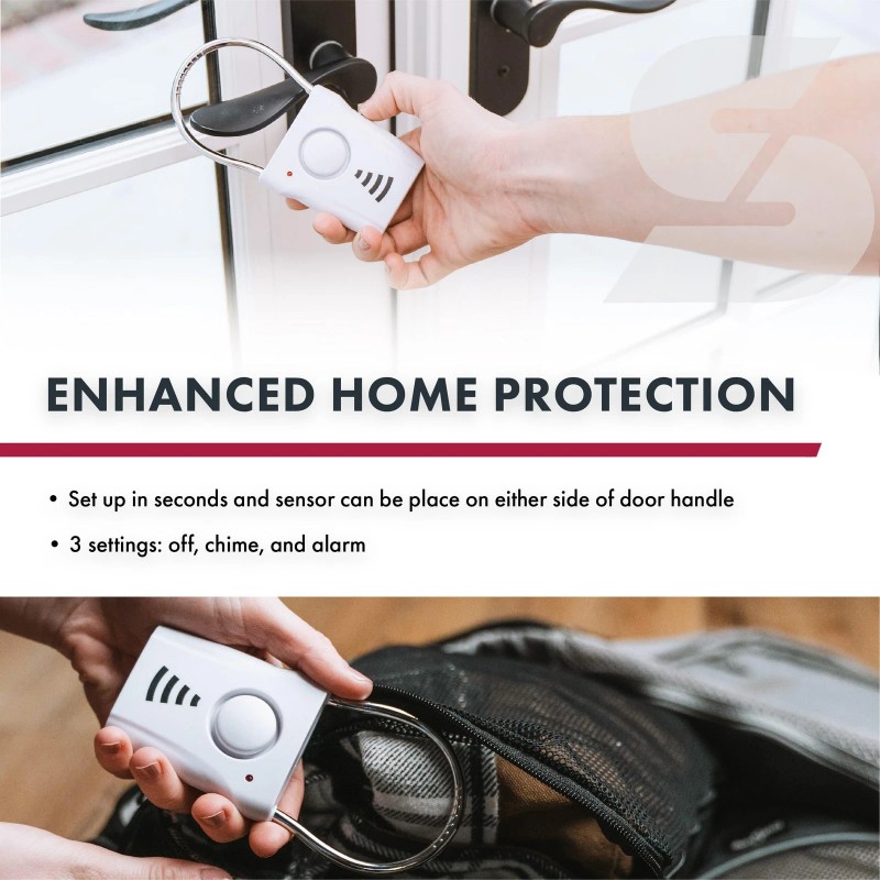SABRE Door Handle Alarm – 110dB Door Alarm for Home