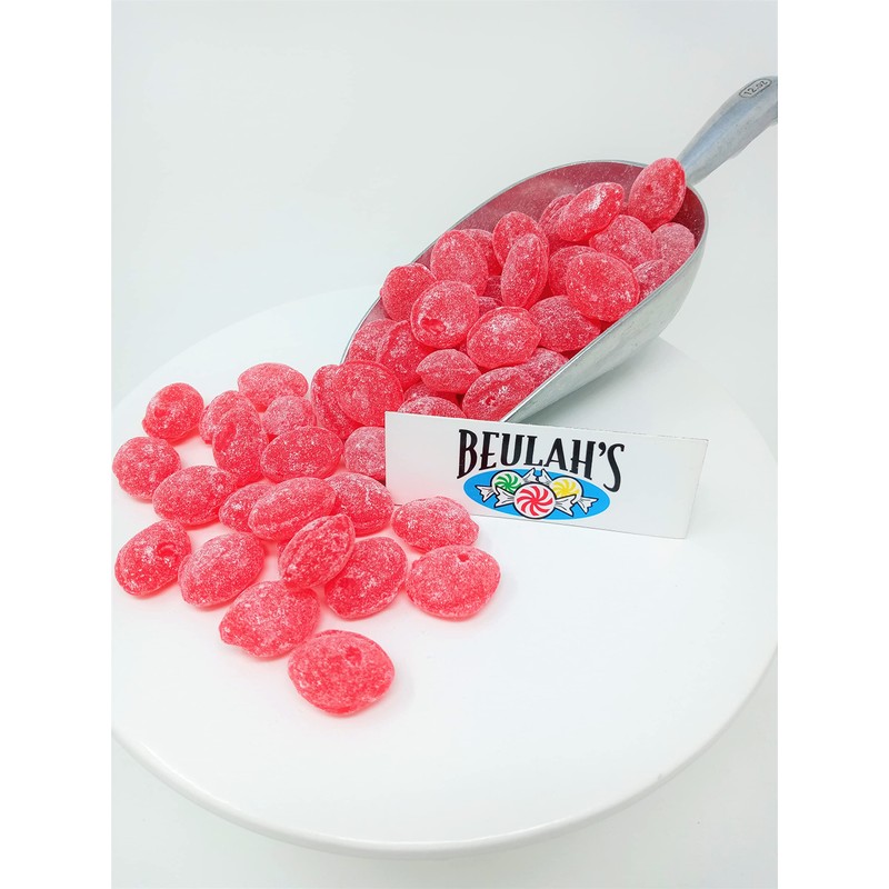 Sanded Raspberry Drops Old Fashioned Hard Candy 2 pounds Claey's