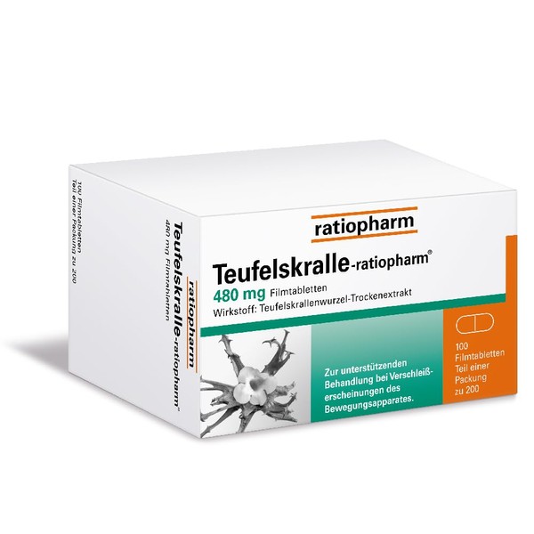 Devil's Claw Ratiopharm Tablets Pack of 200