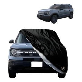 Funda Negra/lona/cubre Camioneta Ford Bronco Sport 2024-2026 Negro