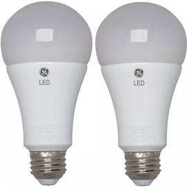 GE Lighting 66133 LED A21 Light Bulb with Medium Base, 17-Watt, Daylight, 2-Pack