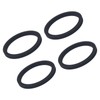 4 Pcs Silent Crossover Rings Rubber Shock Absorber Silencer Ring