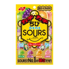 Nobel Confectionery Kachikachi Chibi Kamekamesawaz Fruit Assortment, 2.5 oz (70 g) x 6 Bags