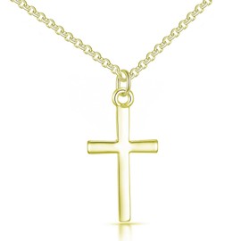 Philip Jones Gold Plated Cross Necklace