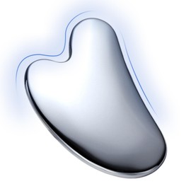 Casa Plate, Terahertzkasa Natural Stone, Heart Shaped, Small Face, Scalp Massage, Home Beauty, Body Massage, Perfect Gift, Storage Bag Included