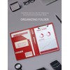 A4 Folder Clipboard Folder Portfolio Conference for Legal Pad, Faux