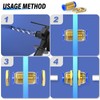 TAILONZ PNEUMATIC 4 mm OD Straight Through Baffle Quick Insertion