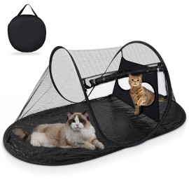 Tailtastic Outdoor Cat Tent with Removable Interactive FabricOutdoor Cat Enclosures for