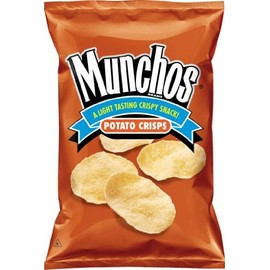 Munchos Regular Potato Crisps, 4.5 Oz Bags (Pack of 12)