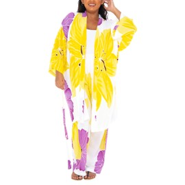 SHU-SHI Womens 2 Piece Outfits Summer Lounge Sets For Women Pajama Set With Robe Kimono Outfit Unique Artisan-Made