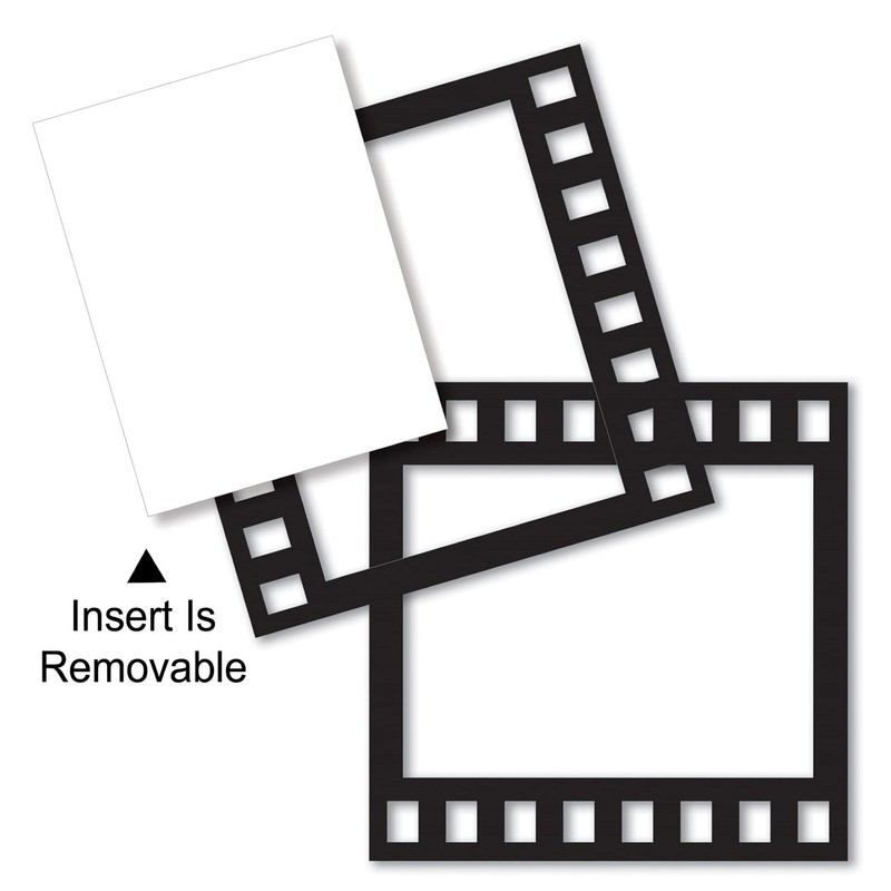 Beistle Black 5 Piece Filmstrip Photo Fun Frames, 12"