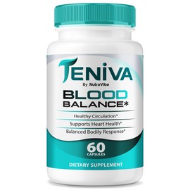 Teniva Blood Balance – Advanced Daily Support for Circulation, Energy & Balanced Levels | Natural Formula to Help Maintain Natural Flow and Overall Health, Just 2 Pills Daily (60 Capsules)