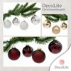 DecoLite: Glass Christmas Tree Baubles Diameter 8 cm (Pack of