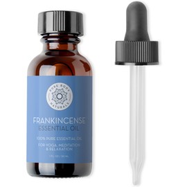 Pure Body Naturals Frankincense Essential Oil, 1 fl oz - Pure and Undiluted Therapeutic Grade - for Diffuser and Skin, Meditation and Yoga - Includes Glass Dropper