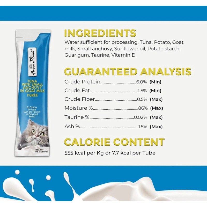 Fussie Cat Premium Tuna with Small Anchovies in Goat Milk