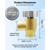 Upgraded RV Vacuum Breaker Check Valve Fit for 1/2 LF288A