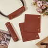 OLYCRAFT 4Pcs Brown Handbag Handle Cover Luggage Handle Wrap 13x10.5cm