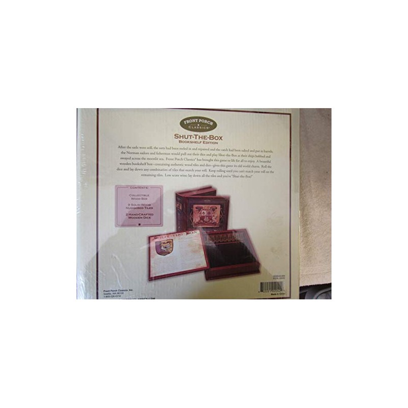 Shut-The-Box Bookshelf Edition