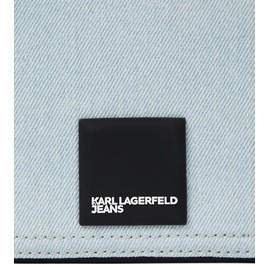 Karl Lagerfeld Jeans Women's Box Logo Camera Bag Cross Body Light Blue, light blue