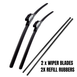 Fits Mercedes B-Class 2015-2019 All Season Wiper Blades With Extra Refill Rubber 26" 19" HAS2619TLM