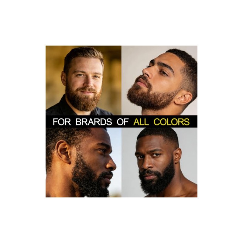 Erinde 2PCS Tinte Temporal para la Barba para Hombres, Cubre