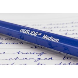 Eziglide Ballpoint Blue Pen, Pack of 10 Ballpoint Pens, Smooth Writing Action-Medium Point 1.0mm Coloured Pens Multipack - Ball Point Pens Ideal Pens for School, Home or Work Stationery Supplies