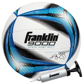 Franklin Sports Pro Beach Volleyball Ball - Kerri Walsh Jennings 9000 Beach Game Sand + Outdoor Volleyball - Competition Ball for Sand + Outdoor Courts - Hand Sewn Synthetic Leather