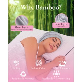 HFRHTGY Adjustable Silk Satin Hair Bonnet for Sleeping, Double Layer Hair Wrap Sleeping for Women Men, Silk Satin Lined Beanie Curly Braid Dreadlock Hair (Light Gray)